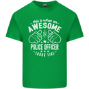 An Awesome Police Officer Looks Like Mens Cotton T-Shirt Tee Top Irish Green