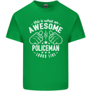 An Awesome Policeman Looks Like Mens Cotton T-Shirt Tee Top Irish Green