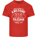 An Awesome Policeman Looks Like Mens Cotton T-Shirt Tee Top Red