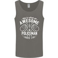 An Awesome Policeman Looks Like Mens Vest Tank Top Charcoal