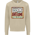 An Awesome Pool Player Mens Sweatshirt Jumper Sand