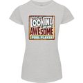 An Awesome Pool Player Womens Petite Cut T-Shirt Sports Grey