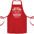An Awesome Professor Looks Like Cotton Apron 100% Organic Red
