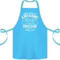 An Awesome Professor Looks Like Cotton Apron 100% Organic Turquoise