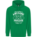 An Awesome Professor Looks Like Mens 80% Cotton Hoodie Irish Green