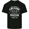 An Awesome Professor Looks Like Mens Cotton T-Shirt Tee Top Black