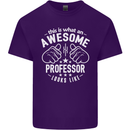 An Awesome Professor Looks Like Mens Cotton T-Shirt Tee Top Purple
