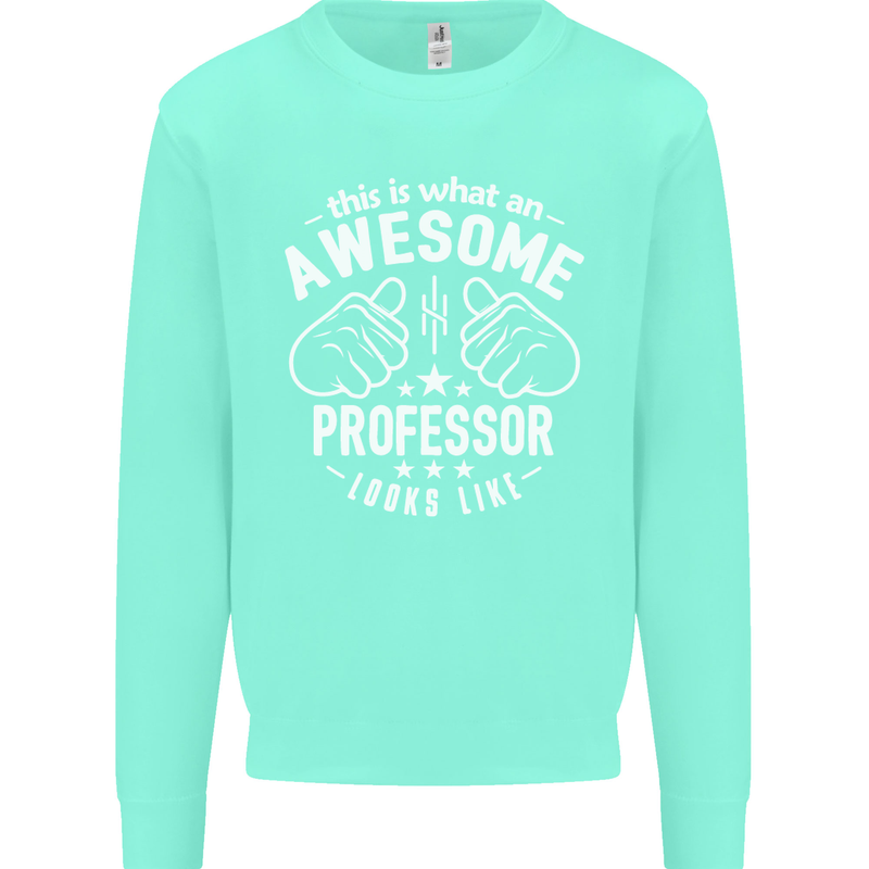 An Awesome Professor Looks Like Mens Sweatshirt Jumper Peppermint