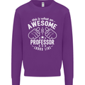 An Awesome Professor Looks Like Mens Sweatshirt Jumper Purple
