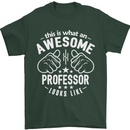 An Awesome Professor Looks Like Mens T-Shirt Cotton Gildan Forest Green