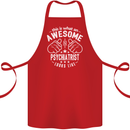 An Awesome Psychiatrist Looks Like Cotton Apron 100% Organic Red