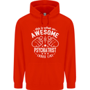 An Awesome Psychiatrist Looks Like Mens 80% Cotton Hoodie Bright Red