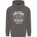 An Awesome Psychiatrist Looks Like Mens 80% Cotton Hoodie Charcoal