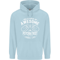 An Awesome Psychiatrist Looks Like Mens 80% Cotton Hoodie Light Blue