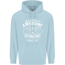 An Awesome Psychiatrist Looks Like Mens 80% Cotton Hoodie Light Blue