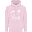 An Awesome Psychiatrist Looks Like Mens 80% Cotton Hoodie Light Pink