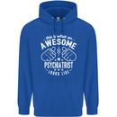 An Awesome Psychiatrist Looks Like Mens 80% Cotton Hoodie Royal Blue