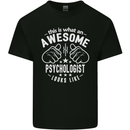 An Awesome Psychologist Looks Like Mens Cotton T-Shirt Tee Top Black