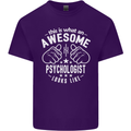 An Awesome Psychologist Looks Like Mens Cotton T-Shirt Tee Top Purple