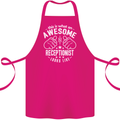 An Awesome Receptionist Looks Like Cotton Apron 100% Organic Pink