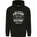 An Awesome Receptionist Looks Like Mens 80% Cotton Hoodie Black