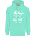 An Awesome Receptionist Looks Like Mens 80% Cotton Hoodie Peppermint