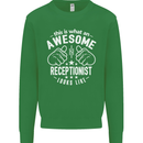 An Awesome Receptionist Looks Like Mens Sweatshirt Jumper Irish Green