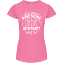 An Awesome Receptionist Looks Like Womens Petite Cut T-Shirt Azalea