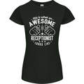 An Awesome Receptionist Looks Like Womens Petite Cut T-Shirt Black