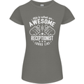 An Awesome Receptionist Looks Like Womens Petite Cut T-Shirt Charcoal