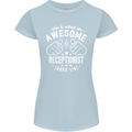 An Awesome Receptionist Looks Like Womens Petite Cut T-Shirt Light Blue