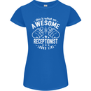 An Awesome Receptionist Looks Like Womens Petite Cut T-Shirt Royal Blue