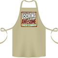 An Awesome Rock Climber Cotton Apron 100% Organic Khaki