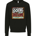 An Awesome Rock Climber Kids Sweatshirt Jumper Black