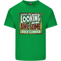 An Awesome Rock Climber Mens Cotton T-Shirt Tee Top Irish Green