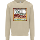 An Awesome Rock Climber Mens Sweatshirt Jumper Sand