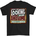 An Awesome Rock Climber Mens T-Shirt Cotton Gildan Black