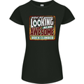 An Awesome Rock Climber Womens Petite Cut T-Shirt Black