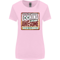 An Awesome Rock Climber Womens Wider Cut T-Shirt Light Pink