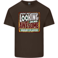 An Awesome Rugby Player Funny Union Kids T-Shirt Childrens Chocolate