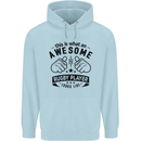 An Awesome Rugby Player Looks Like Union Childrens Kids Hoodie Light Blue