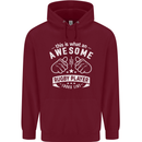 An Awesome Rugby Player Looks Like Union Childrens Kids Hoodie Maroon