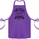 An Awesome Rugby Player Looks Like Union Cotton Apron 100% Organic Purple