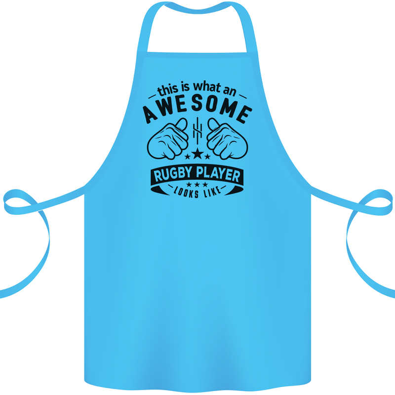 An Awesome Rugby Player Looks Like Union Cotton Apron 100% Organic Turquoise