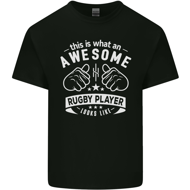 An Awesome Rugby Player Looks Like Union Kids T-Shirt Childrens Black