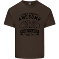 An Awesome Rugby Player Looks Like Union Kids T-Shirt Childrens Chocolate