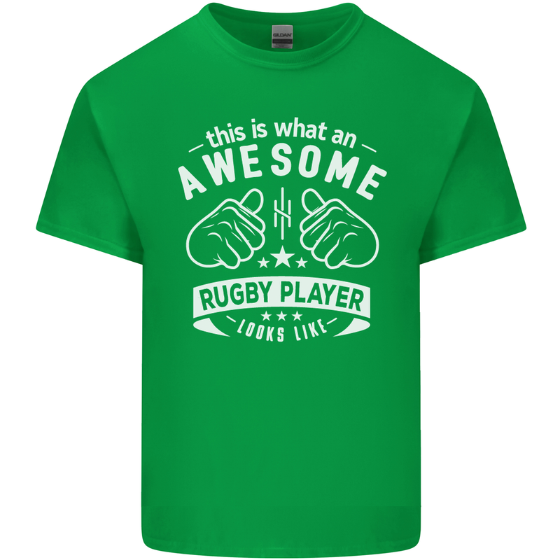 An Awesome Rugby Player Looks Like Union Kids T-Shirt Childrens Irish Green