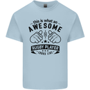An Awesome Rugby Player Looks Like Union Kids T-Shirt Childrens Light Blue