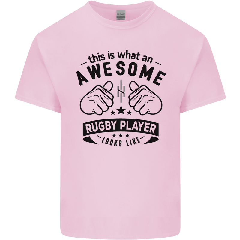 An Awesome Rugby Player Looks Like Union Kids T-Shirt Childrens Light Pink
