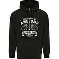 An Awesome Rugby Player Looks Like Union Mens 80% Cotton Hoodie Black